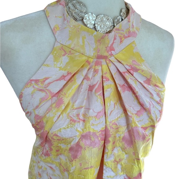 Pastel Floral Halter Shift Dress - Picture 5 of 6